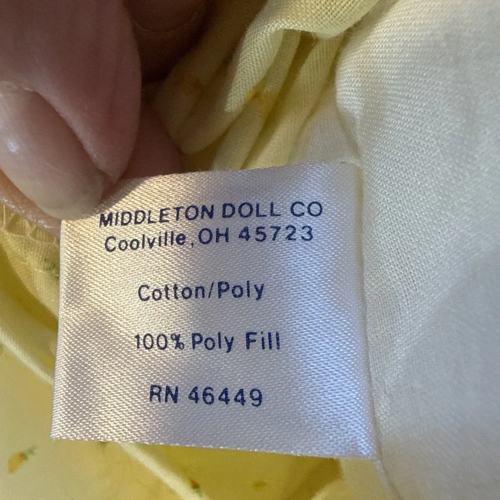Lee Middleton Dear One African Am. Doll Newborn Baby Signed Numbered 1488, 1985